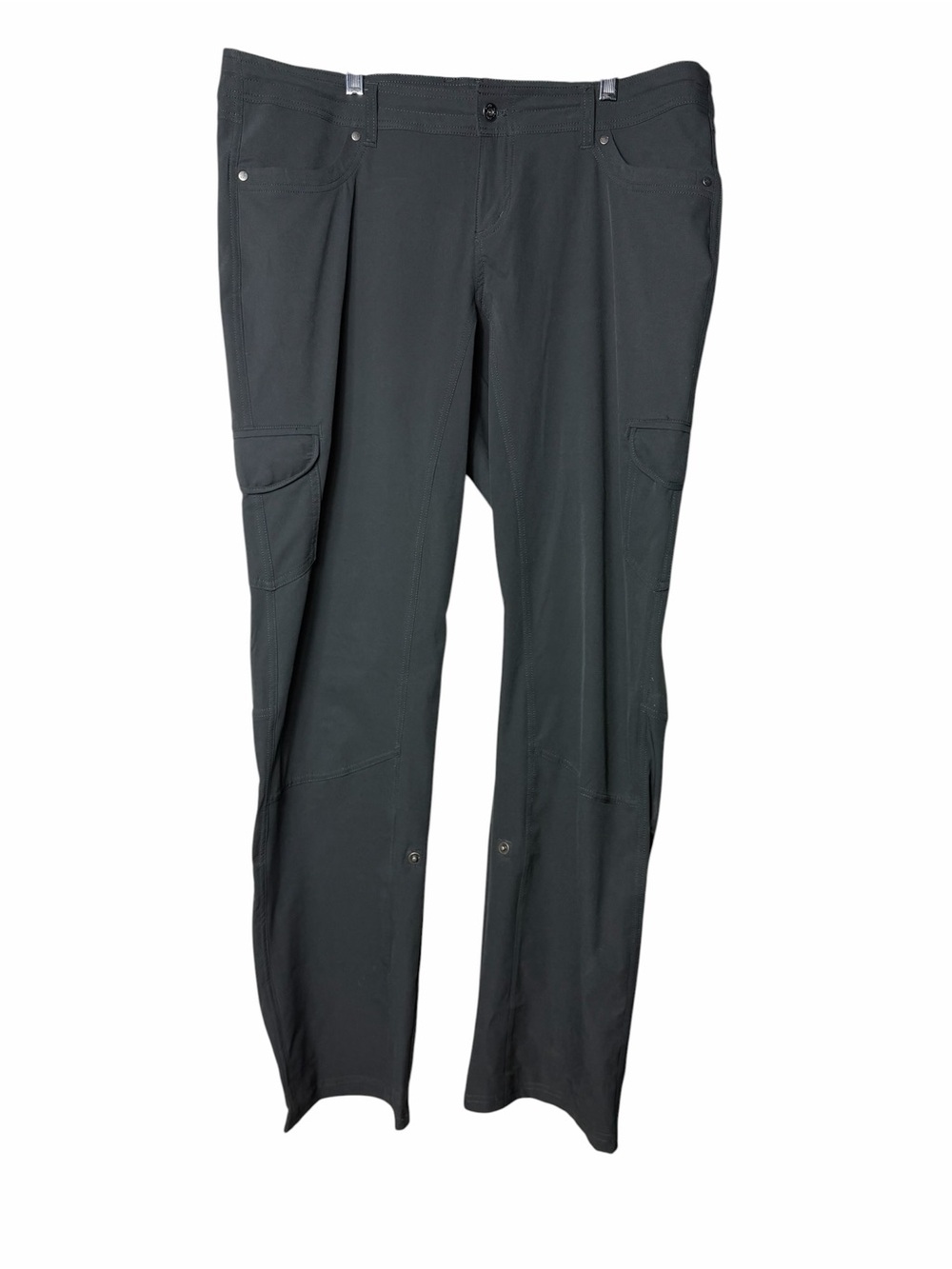 Kuhl Legendary Pants Womens Size 18W Reg Roll Up Legs Gray Outdoor Hiking Cargo
